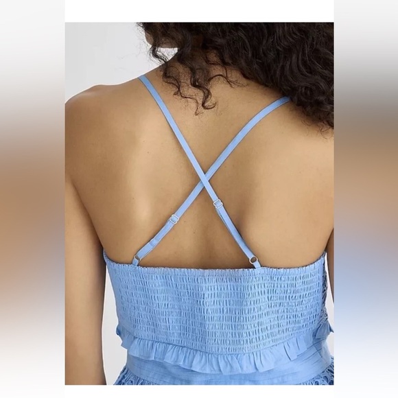 J.Crew NWT eyelet cross back smock waist top size XL - Picture 4 of 8